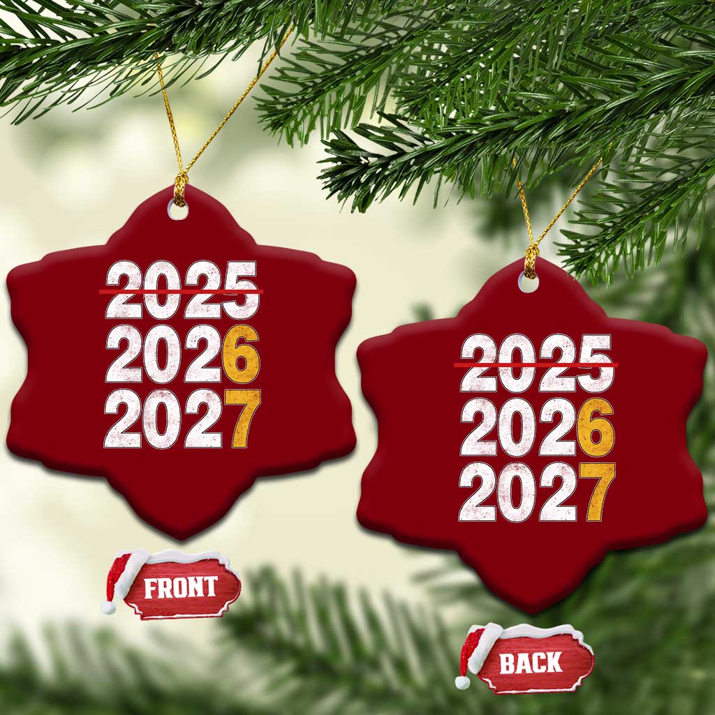 Funny 67 New Year Ceramic Ornament Happy New Year 2026 2027 Six Seven Meme TS11 Print Your Wear