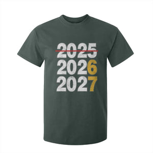 Funny 67 New Year T Shirt For Kid Happy New Year 2026 2027 Six Seven Meme TS11 Dark Forest Green Print Your Wear