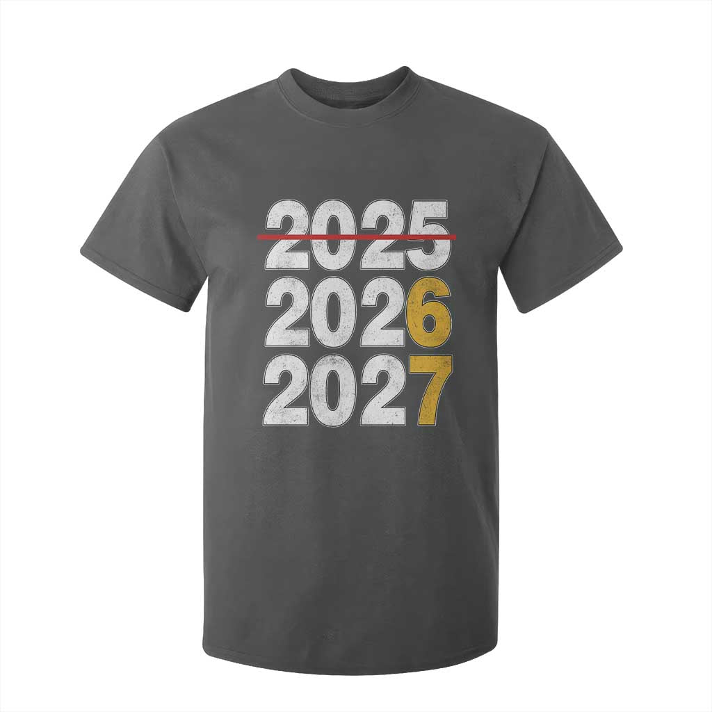 Funny 67 New Year T Shirt For Kid Happy New Year 2026 2027 Six Seven Meme TS11 Dark Heather Print Your Wear