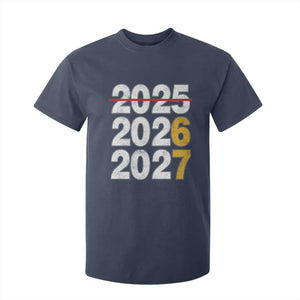Funny 67 New Year T Shirt For Kid Happy New Year 2026 2027 Six Seven Meme TS11 Navy Print Your Wear