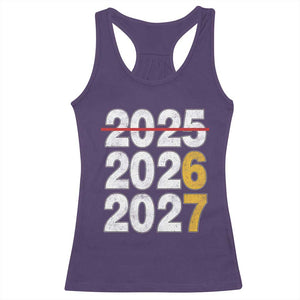 Funny 67 New Year Racerback Tank Top Happy New Year 2026 2027 Six Seven Meme TS11 Purple Print Your Wear