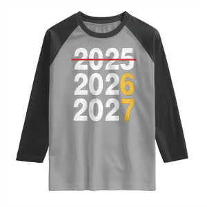 Funny 67 New Year Raglan Shirt Happy New Year 2026 2027 Six Seven Meme TS11 Sport Gray Black Print Your Wear