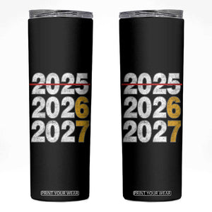 Funny 67 New Year Skinny Tumbler Happy New Year 2026 2027 Six Seven Meme TS11 Black Print Your Wear