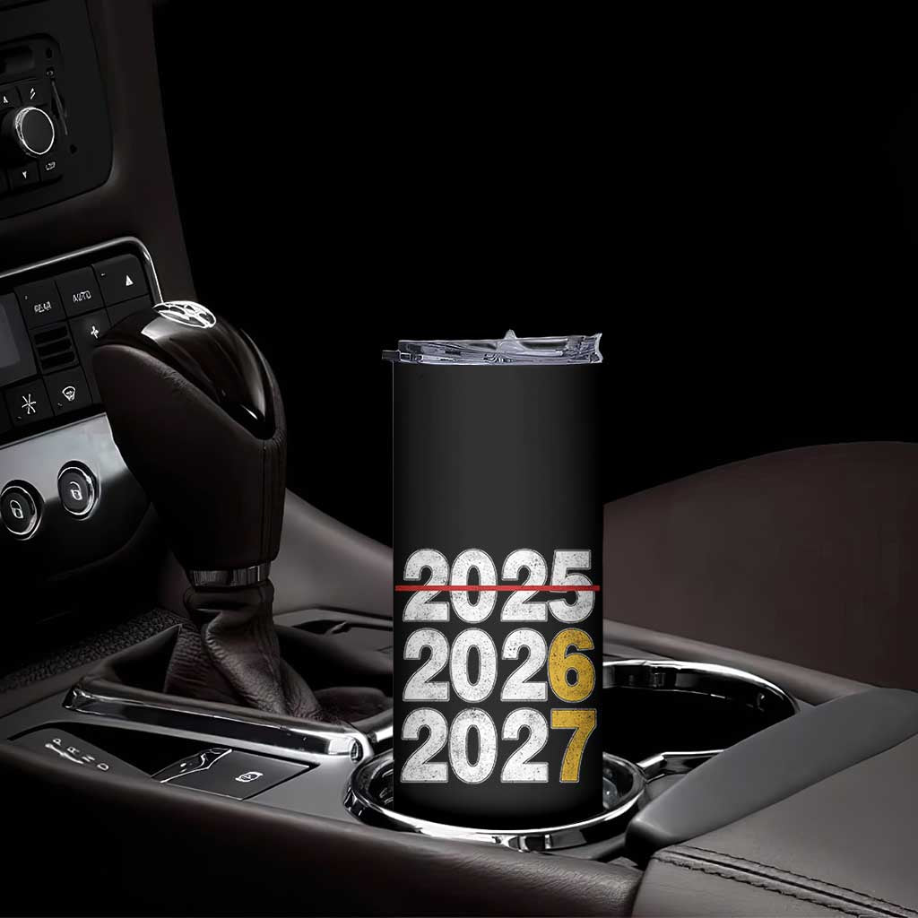 Funny 67 New Year Skinny Tumbler Happy New Year 2026 2027 Six Seven Meme TS11 Print Your Wear