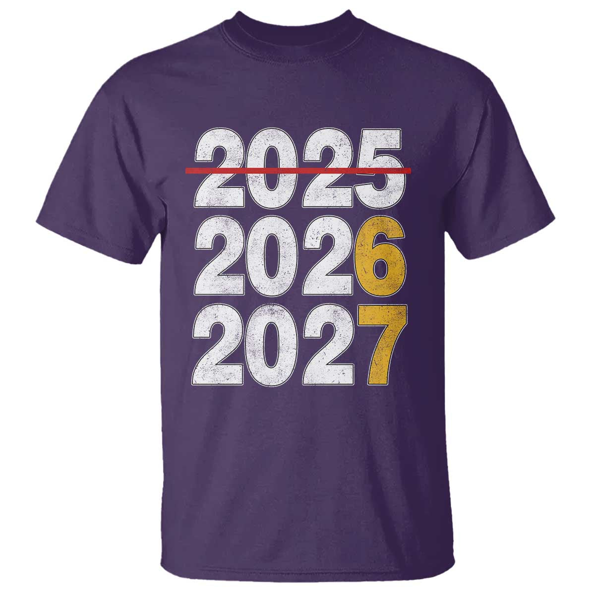 Funny 67 New Year T Shirt Happy New Year 2026 2027 Six Seven Meme TS11 Purple Print Your Wear