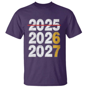 Funny 67 New Year T Shirt Happy New Year 2026 2027 Six Seven Meme TS11 Purple Print Your Wear