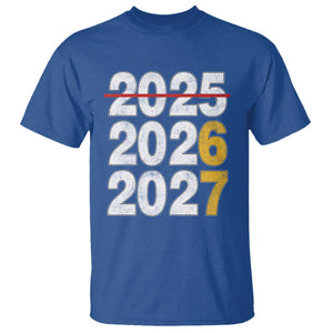 Funny 67 New Year T Shirt Happy New Year 2026 2027 Six Seven Meme TS11 Royal Blue Print Your Wear
