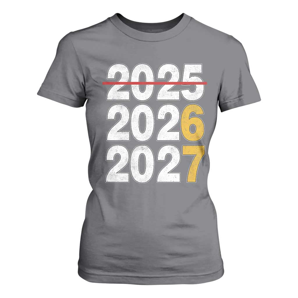 Funny 67 New Year T Shirt For Women Happy New Year 2026 2027 Six Seven Meme TS11 Charcoal Print Your Wear