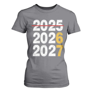 Funny 67 New Year T Shirt For Women Happy New Year 2026 2027 Six Seven Meme TS11 Charcoal Print Your Wear
