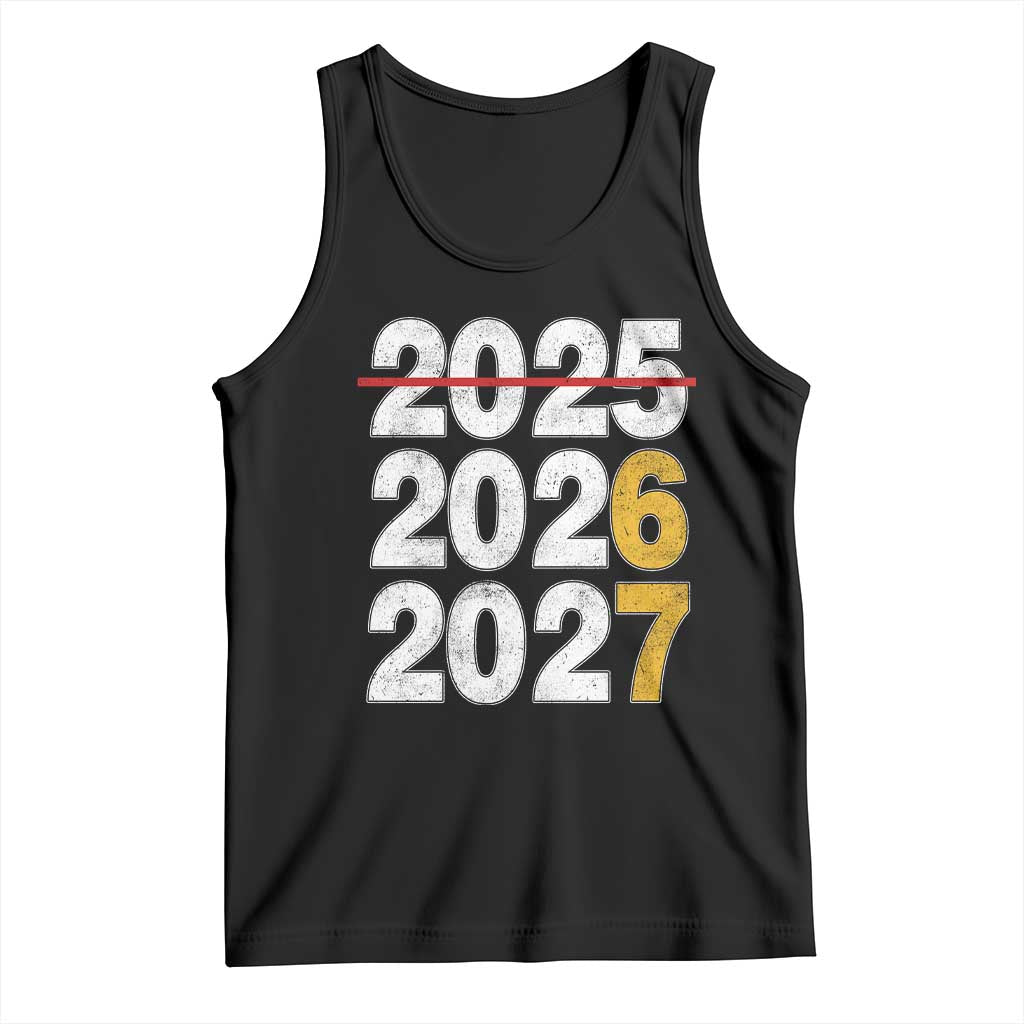 Funny 67 New Year Tank Top Happy New Year 2026 2027 Six Seven Meme TS11 Black Print Your Wear