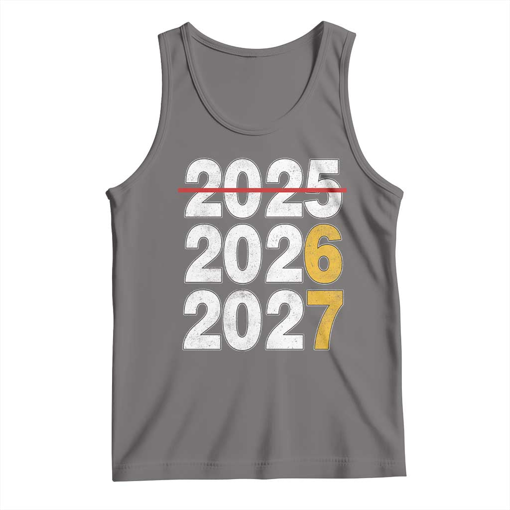 Funny 67 New Year Tank Top Happy New Year 2026 2027 Six Seven Meme TS11 Deep Heather Print Your Wear