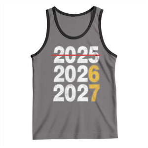 Funny 67 New Year Tank Top Happy New Year 2026 2027 Six Seven Meme TS11 Deep Heather Black Print Your Wear