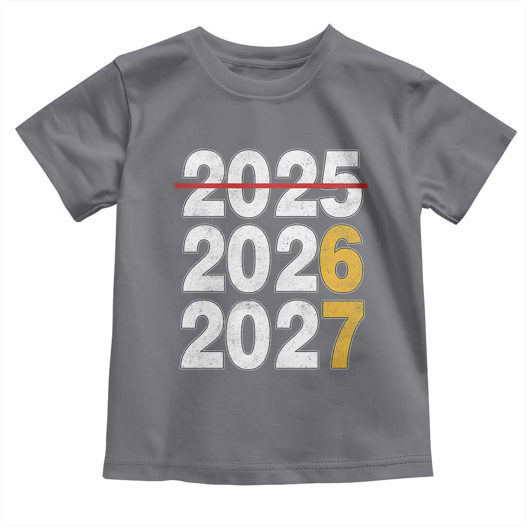 Funny 67 New Year Toddler T Shirt Happy New Year 2026 2027 Six Seven Meme TS11 Charcoal Print Your Wear
