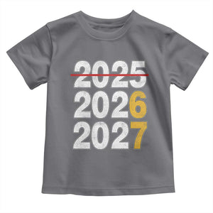 Funny 67 New Year Toddler T Shirt Happy New Year 2026 2027 Six Seven Meme TS11 Charcoal Print Your Wear