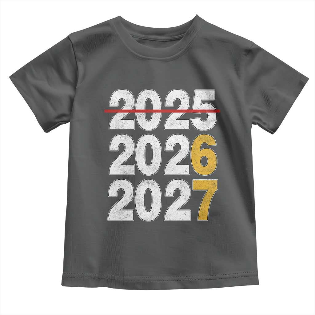 Funny 67 New Year Toddler T Shirt Happy New Year 2026 2027 Six Seven Meme TS11 Dark Heather Print Your Wear