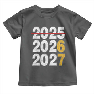 Funny 67 New Year Toddler T Shirt Happy New Year 2026 2027 Six Seven Meme TS11 Dark Heather Print Your Wear