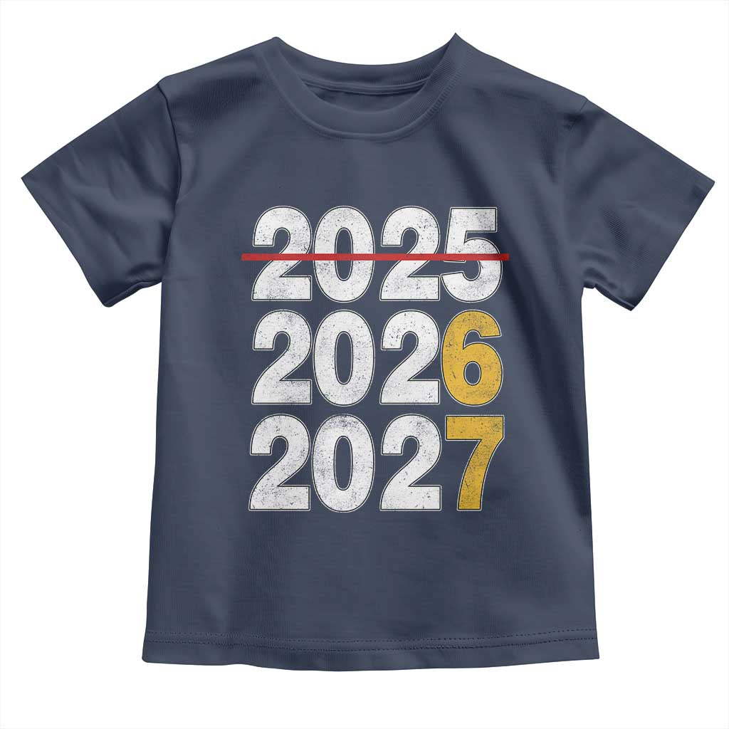 Funny 67 New Year Toddler T Shirt Happy New Year 2026 2027 Six Seven Meme TS11 Navy Print Your Wear
