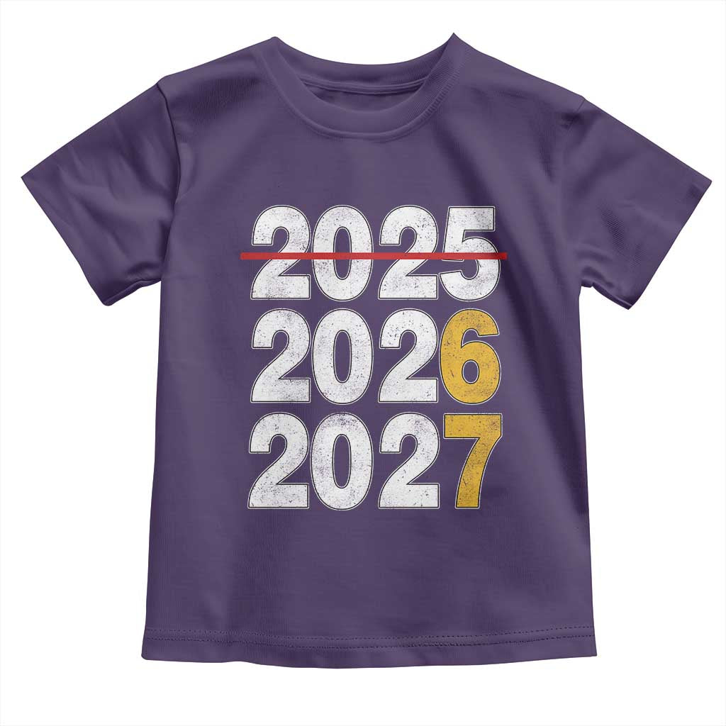 Funny 67 New Year Toddler T Shirt Happy New Year 2026 2027 Six Seven Meme TS11 Purple Print Your Wear