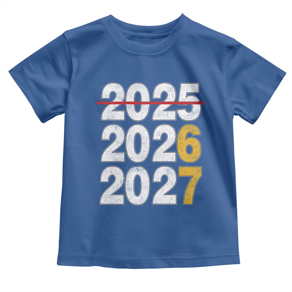 Funny 67 New Year Toddler T Shirt Happy New Year 2026 2027 Six Seven Meme TS11 Royal Blue Print Your Wear