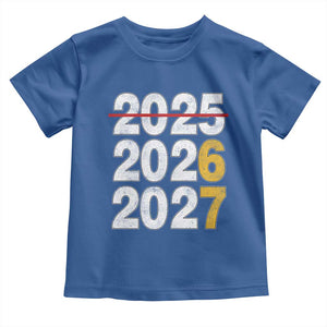 Funny 67 New Year Toddler T Shirt Happy New Year 2026 2027 Six Seven Meme TS11 Royal Blue Print Your Wear