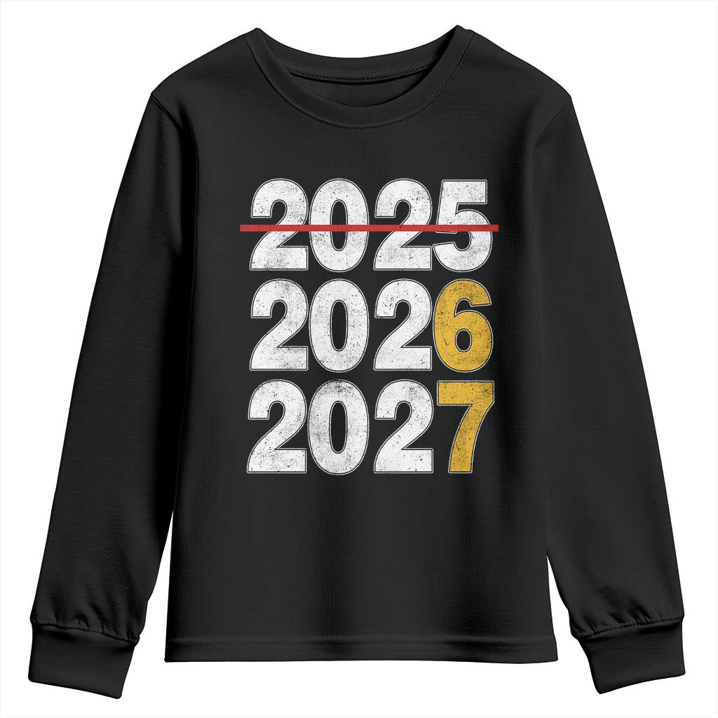 Funny 67 New Year Youth Sweatshirt Happy New Year 2026 2027 Six Seven Meme TS11 Black Print Your Wear