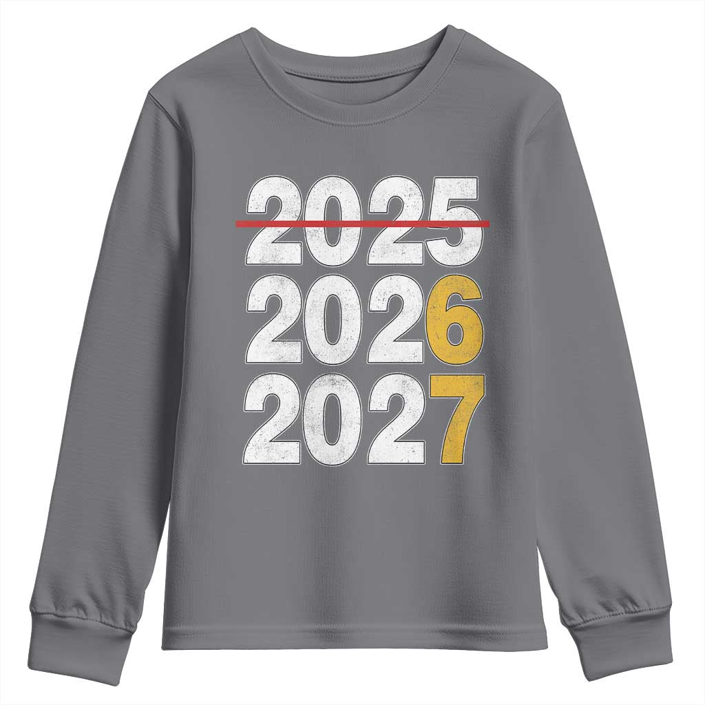 Funny 67 New Year Youth Sweatshirt Happy New Year 2026 2027 Six Seven Meme TS11 Charcoal Print Your Wear