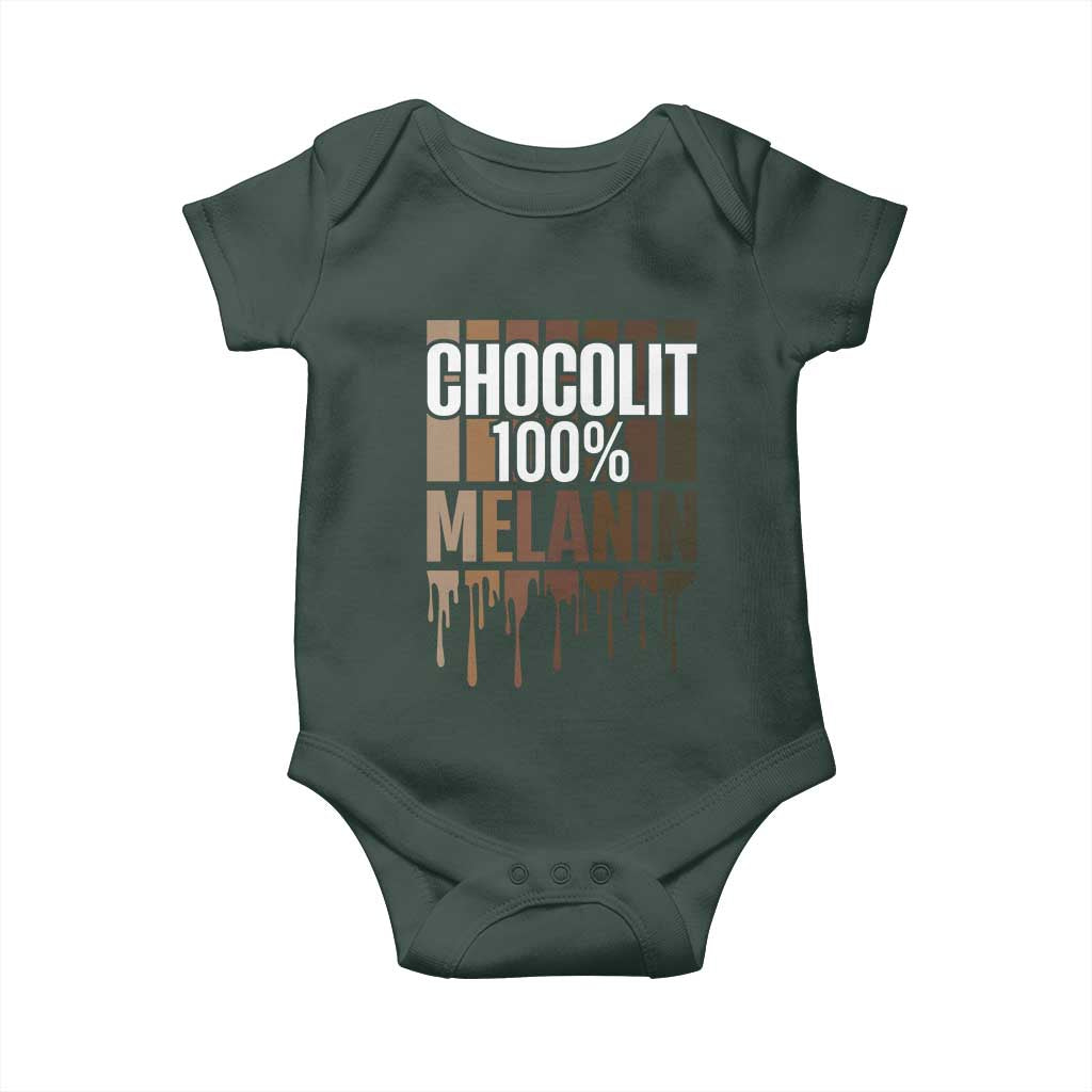 Funny Chocolit 100% Baby Onesie African American Melanin Black Pride TS11 Print Your Wear