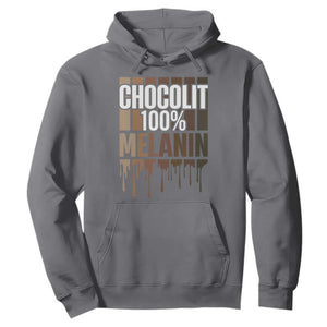 Funny Chocolit 100% Hoodie African American Melanin Black Pride TS11 Charcoal Print Your Wear