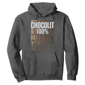 Funny Chocolit 100% Hoodie African American Melanin Black Pride TS11 Dark Heather Print Your Wear