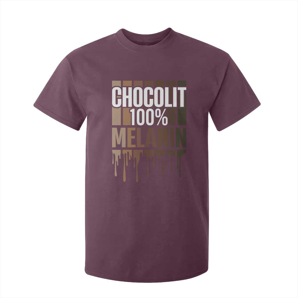 Funny Chocolit 100% T Shirt For Kid African American Melanin Black Pride TS11 Maroon Print Your Wear