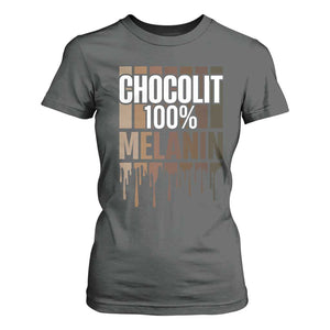 Funny Chocolit 100% T Shirt For Women African American Melanin Black Pride TS11 Dark Heather Print Your Wear