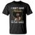 Proud Black African American T Shirt I Don't Have Attitude I've Got A Personality Glitter Print TS11 Black Print Your Wear