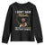 Proud Black African American Youth Sweatshirt I Don't Have Attitude I've Got A Personality Glitter Print TS11 Black Print Your Wear