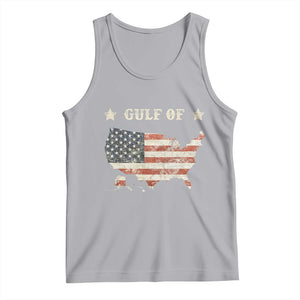 Trump 2025 Gulf Of USA American Flag Tank Top TS11 Athletic Heather Print Your Wear