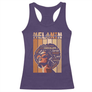 Melanin Every Shade Slays Racerback Tank Top Melanin Afro Queen African American Pride TS11 Purple Print Your Wear