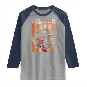 Melanin Every Shade Slays Raglan Shirt Melanin Afro Queen African American Pride TS11 Sport Gray Navy Print Your Wear