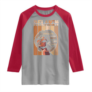 Melanin Every Shade Slays Raglan Shirt Melanin Afro Queen African American Pride TS11 Sport Gray Red Print Your Wear