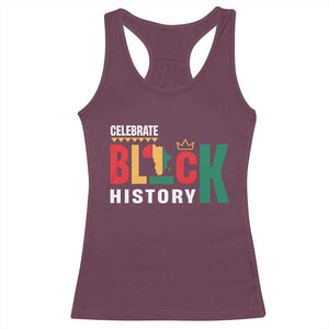 Celebrate Black History Racerback Tank Top African American History Africa Map TS11 Maroon Print Your Wear