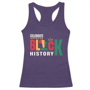 Celebrate Black History Racerback Tank Top African American History Africa Map TS11 Purple Print Your Wear