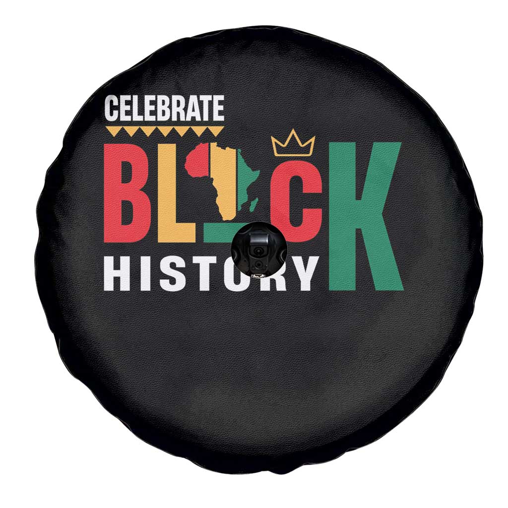 Celebrate Black History Spare Tire Cover African American History Africa Map TS11 Print Your Wear