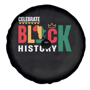 Celebrate Black History Spare Tire Cover African American History Africa Map TS11 Print Your Wear