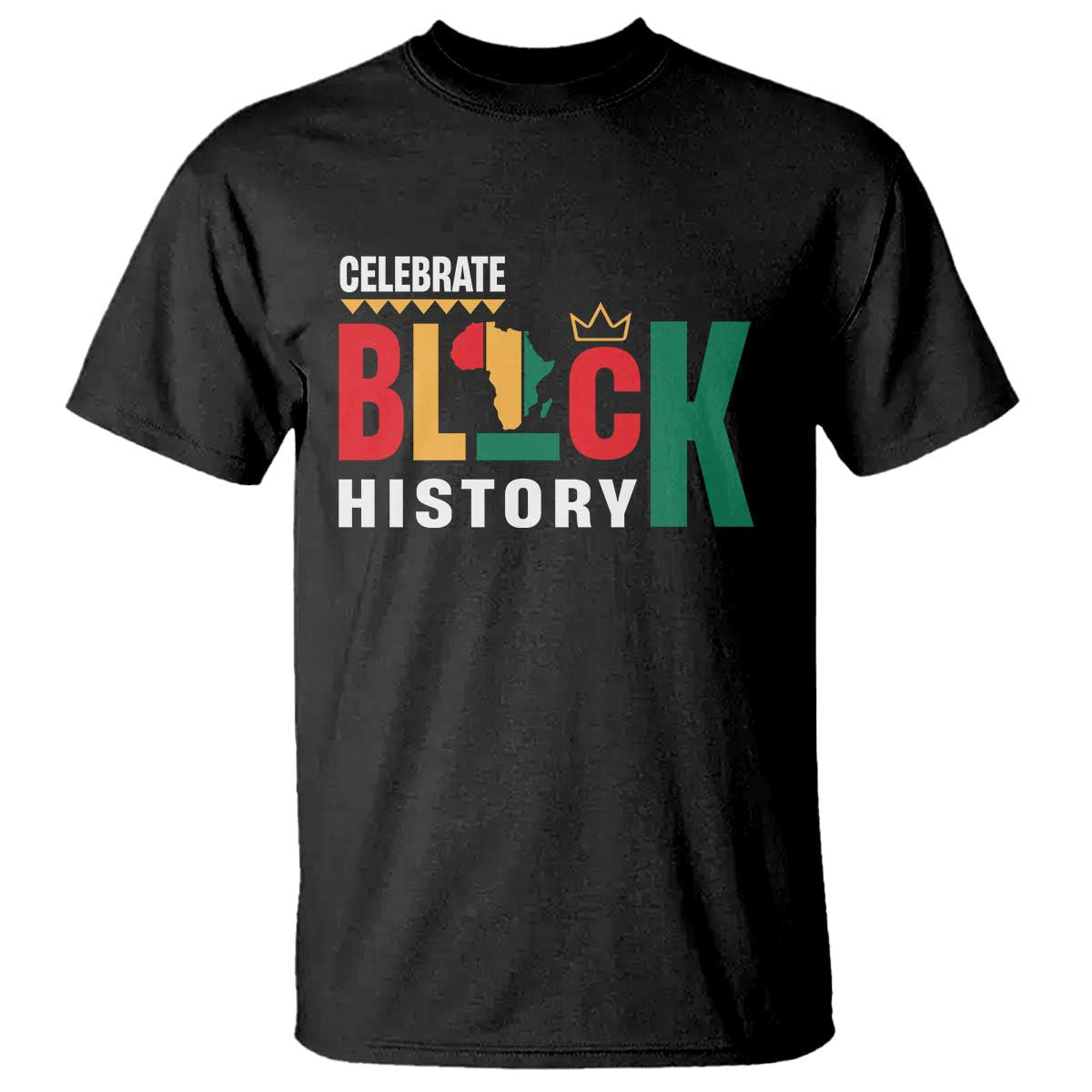 Celebrate Black History T Shirt African American History Africa Map TS11 Black Print Your Wear