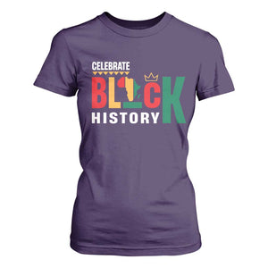 Celebrate Black History T Shirt For Women African American History Africa Map TS11 Purple Print Your Wear