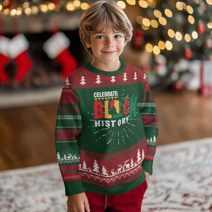 Celebrate Black History Ugly Christmas Sweater African American History Africa Map TS11 Christmas Print Your Wear