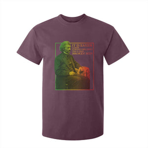 Frederick Douglass T Shirt For Kid It Is Easier To Build Strong Children Than To Repair Broken Men TS11 Maroon Print Your Wear