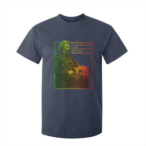 Frederick Douglass T Shirt For Kid It Is Easier To Build Strong Children Than To Repair Broken Men TS11 Navy Print Your Wear