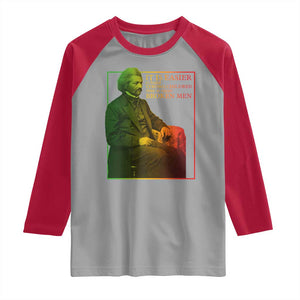 Frederick Douglass Raglan Shirt It Is Easier To Build Strong Children Than To Repair Broken Men TS11 Sport Gray Red Print Your Wear
