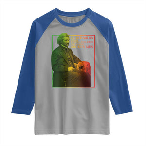 Frederick Douglass Raglan Shirt It Is Easier To Build Strong Children Than To Repair Broken Men TS11 Sport Gray Royal Print Your Wear