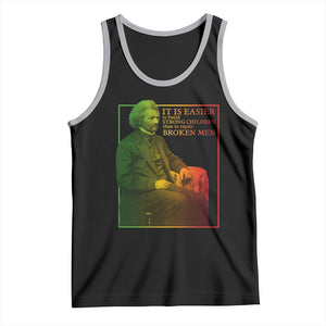 Frederick Douglass Tank Top It Is Easier To Build Strong Children Than To Repair Broken Men TS11 Black Athletic Heather Print Your Wear