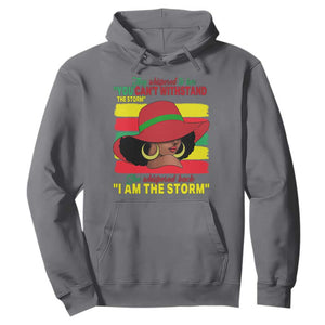 Proud Black African American Hoodie They Whispered To Her You Can't Withstand The Storm Black History Month TS11 Charcoal Print Your Wear